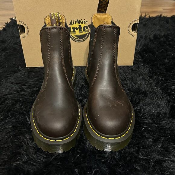 DR MARTENS 27896 leather ankle Chelsea boots booties shoes women’s 9 new - Picture 2 of 6